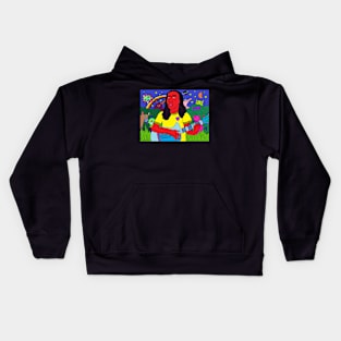 Fantasy Guitar Player Kids Hoodie